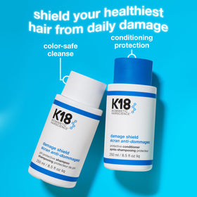K18 shampoo texture closeup demonstrating gentle lather and cleansing