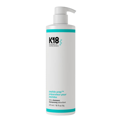 K18 bottle front view showing label and benefits
