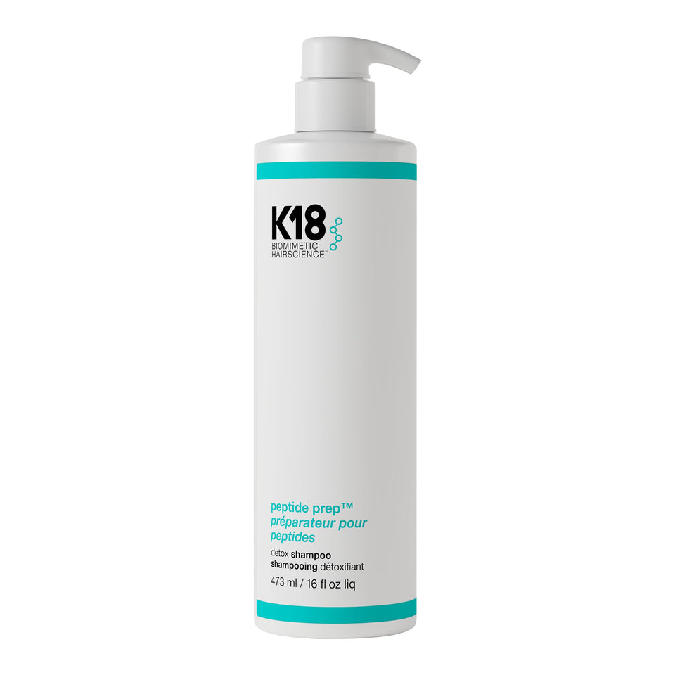 K18 bottle front view showing label and benefits
