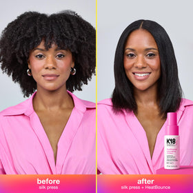 K18 formula close-up highlighting lightweight texture for detangling and softness benefit