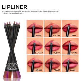 K7L Toast on lips during application demonstrating smooth coverage benefit