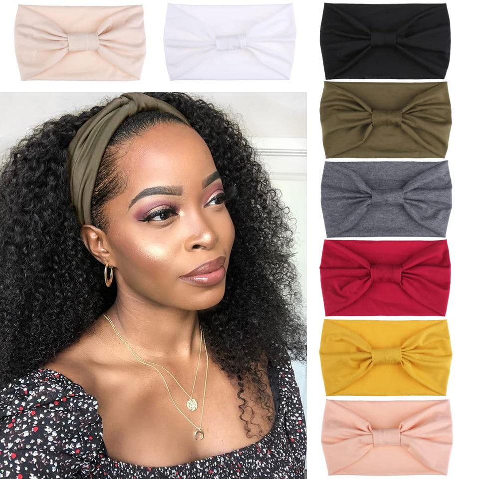 Kachanaa front view of 8-pack headbands showing variety and convenience