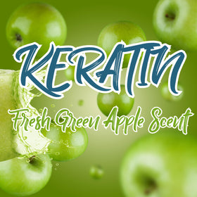 Close-up of Kachita Spell liquid texture demonstrating smooth, lightweight keratin formula