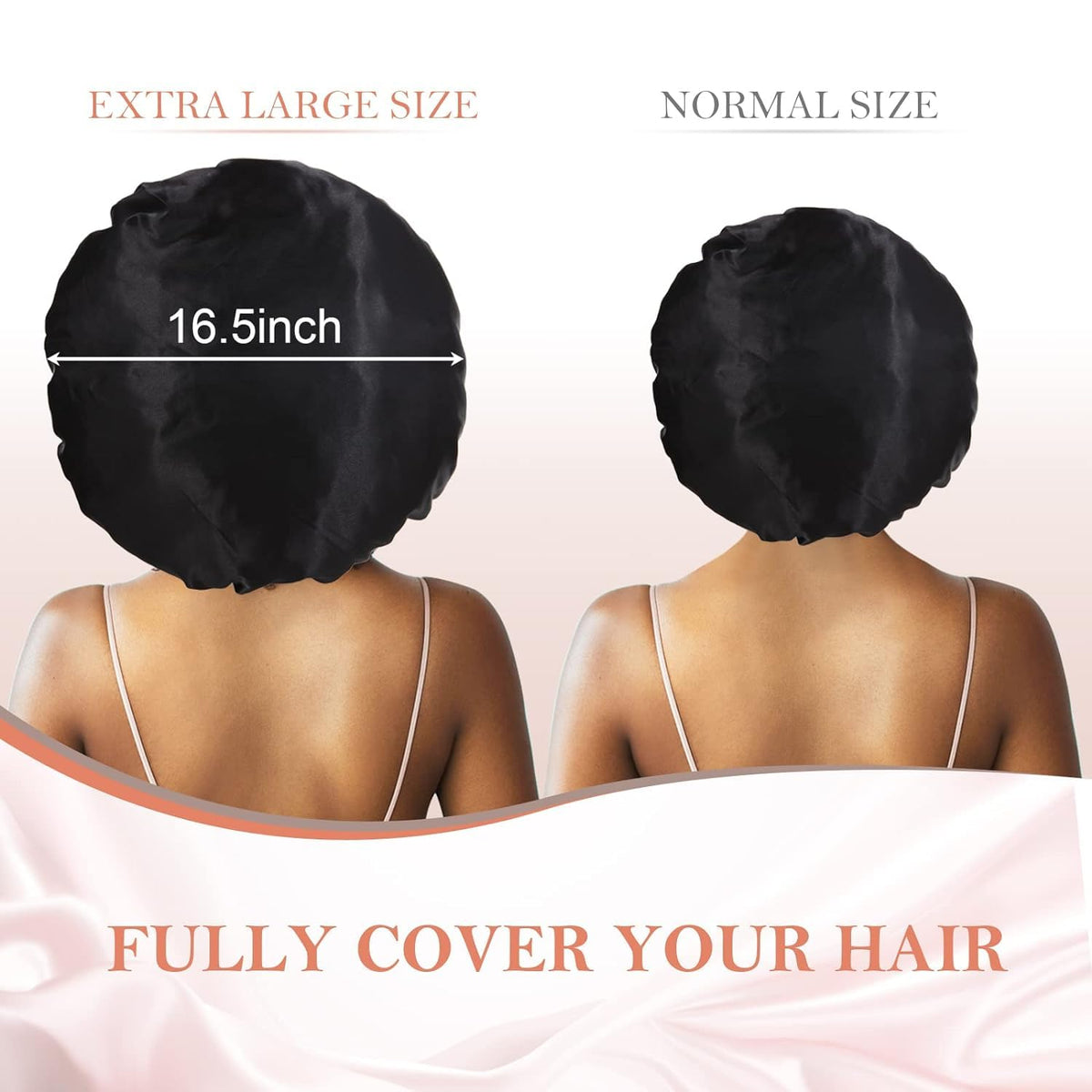 Kafteri satin fabric close-up highlighting smooth texture and hair protection