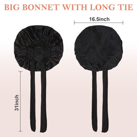 Kafteri bonnet folded in travel bag for compact convenient hair protection