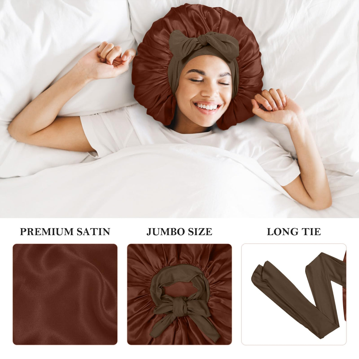 Kafteri tie band close-up showing adjustable knot for secure comfortable fit