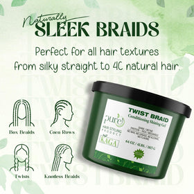 KAGA sleek edges styled with gel highlighting polished, shiny finish