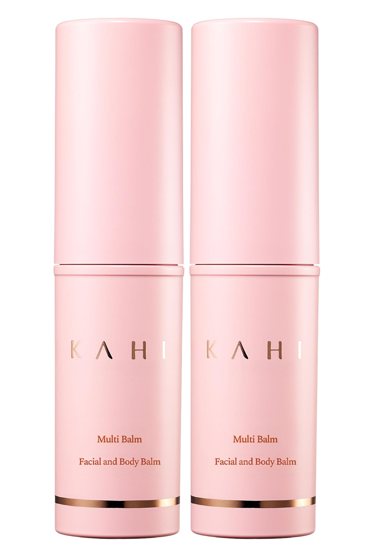 KAHI duo front packaging showing two balm sticks for convenient hydration