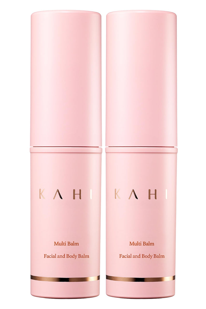 KAHI duo front packaging showing two balm sticks for convenient hydration