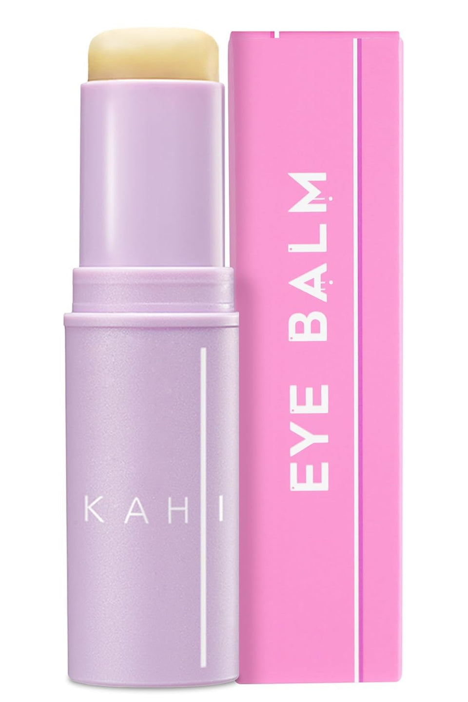 KAHI front packaging of eye balm stick showing compact design and benefit