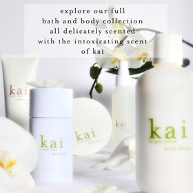 kai texture drop on skin showing non-greasy finish and fast absorption benefit