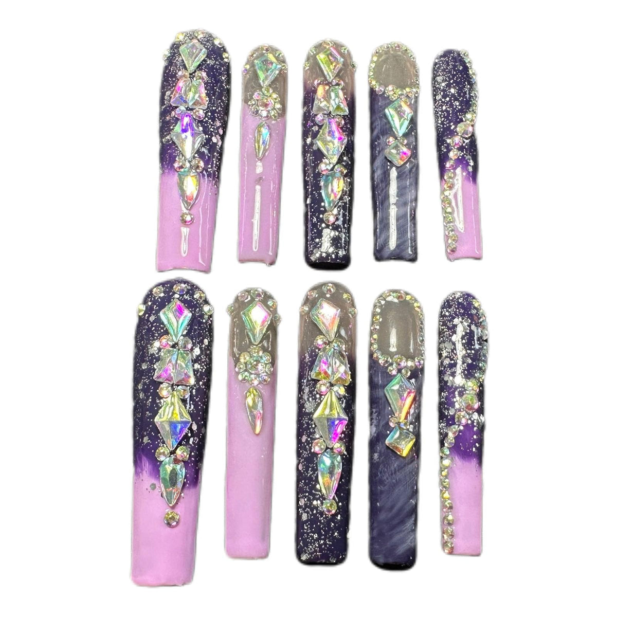 Kaipheiquan crystals used on makeup and accessories creating dramatic bling