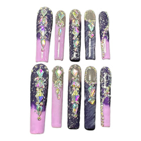 Kaipheiquan crystals used on makeup and accessories creating dramatic bling