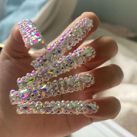 Kaipheiquan size comparison of rhinestones for choosing correct scale