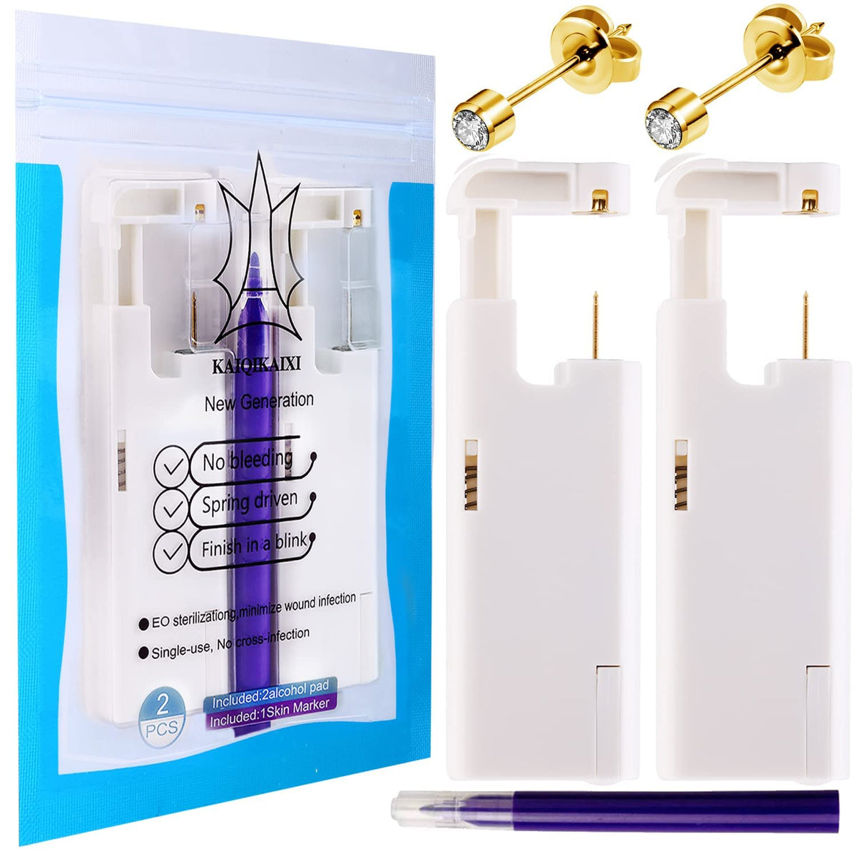 KAIQIKAIXI front packaging showing kit and benefits of aseptic design