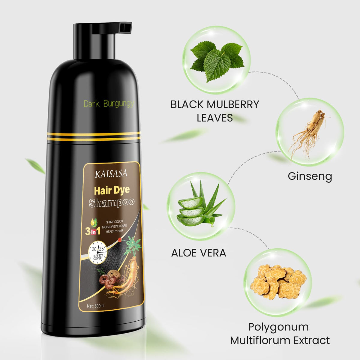KAISASA application shown in hands highlighting simple apply-lather-rinse benefit