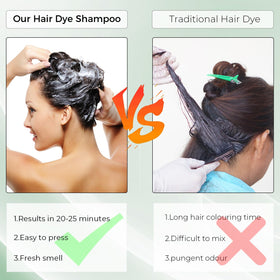 KAISASA applied in shower to hair showing quick at-home color refresh benefit