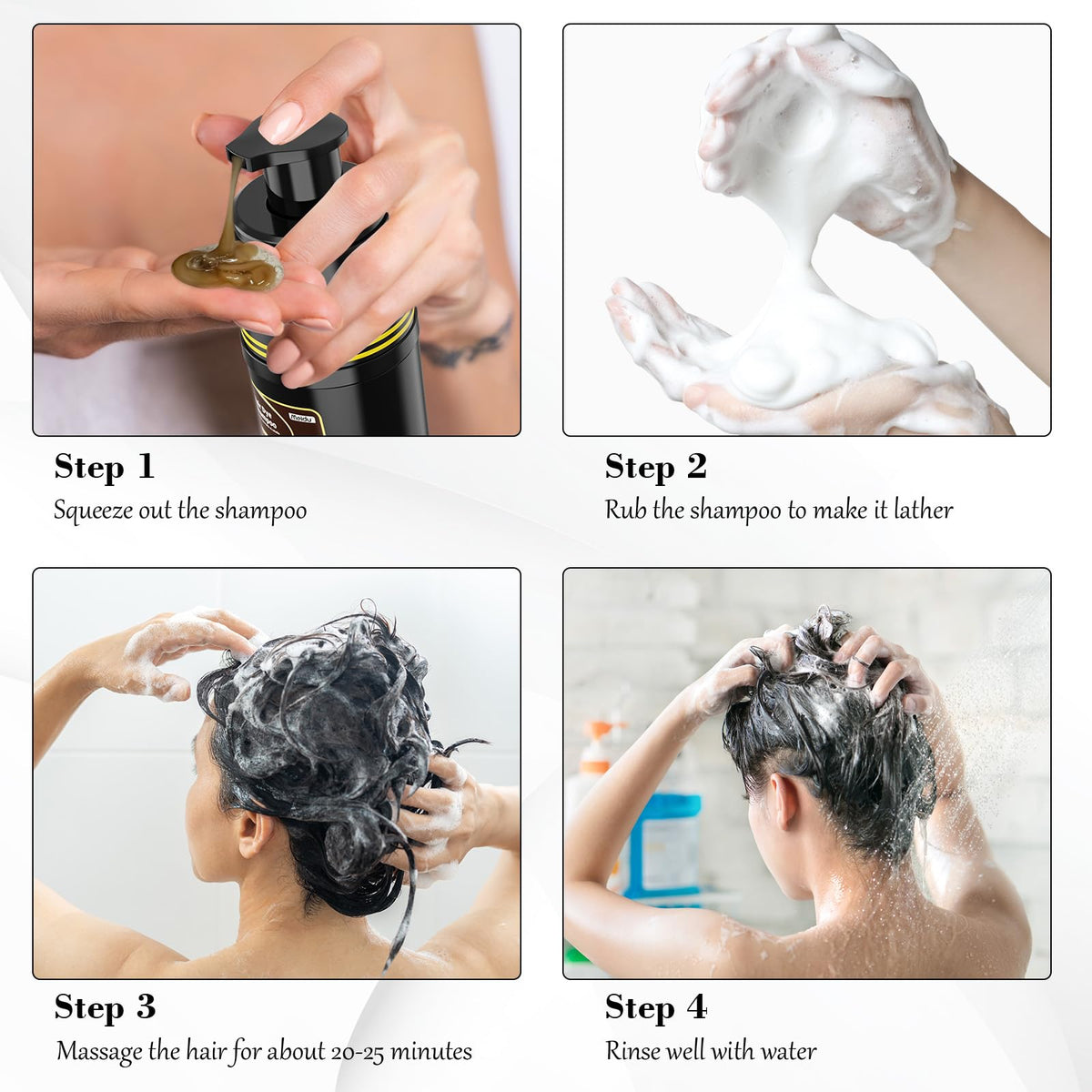 KAISASA being applied in shower showing easy lather and time-saving use