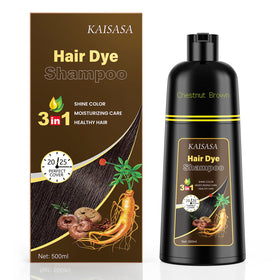 KAISASA front bottle view showing chestnut brown shampoo benefits