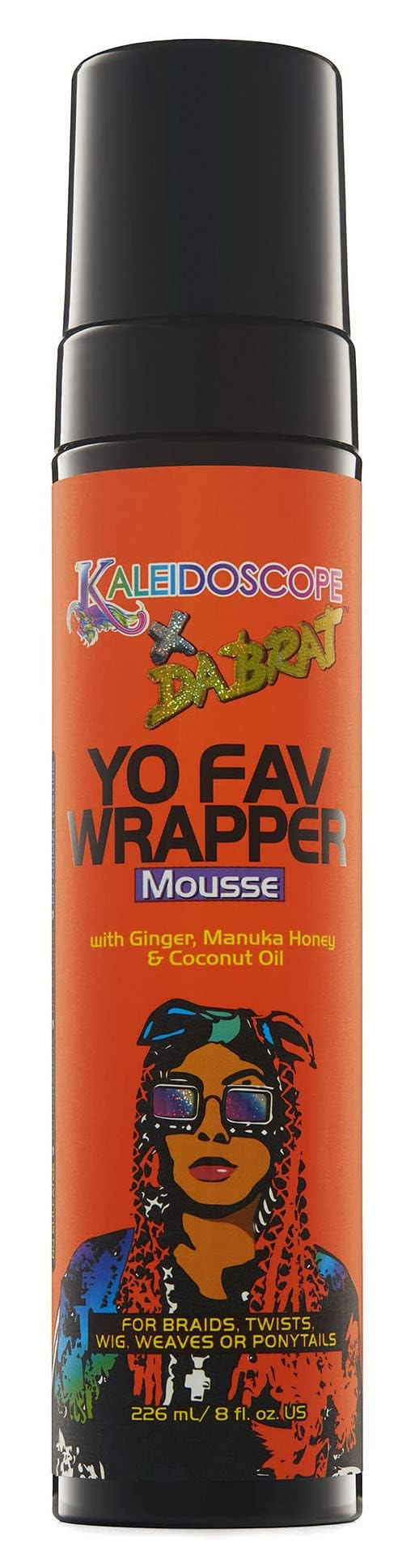 Kaleidoscope Hair Products front packaging showing product and branding benefits