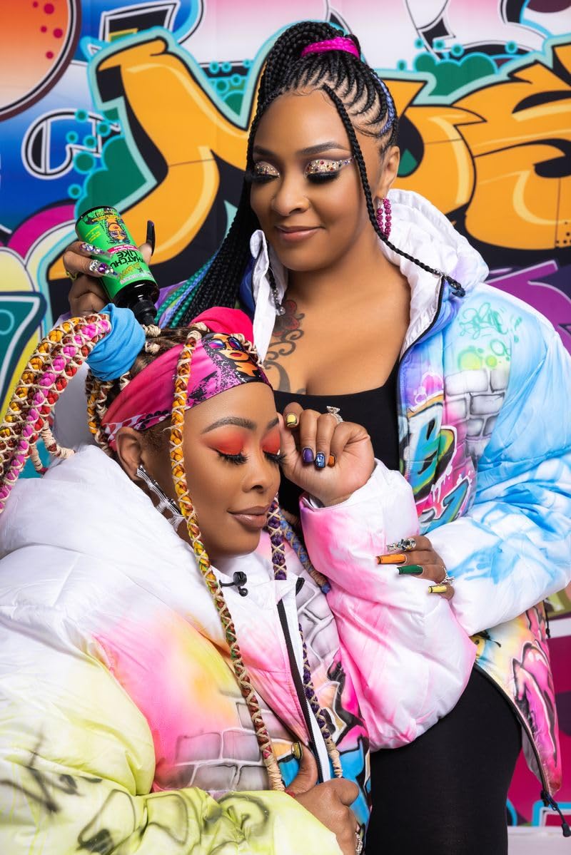 Kaleidoscope x Da Brat 8 oz bottle in hand indicating travel-friendly size