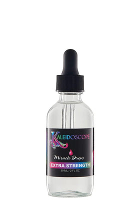 Kaleidoscope Hair Products extra strength front packaging showing bottle and benefits