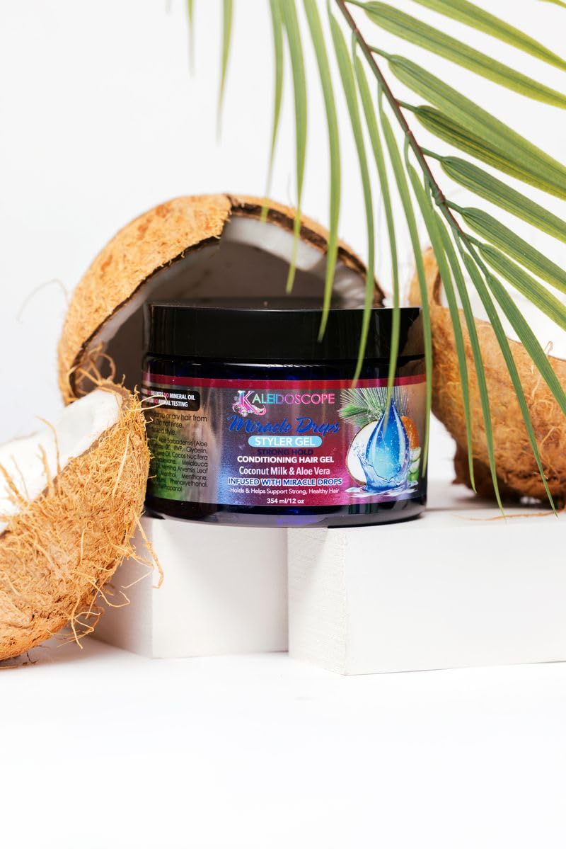 Kaleidoscope tub open close-up texture showing smooth gel and moisturizing look
