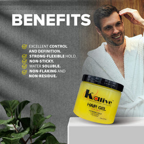 KALIVE 2 STYLE gel on hands demonstrating easy application and control
