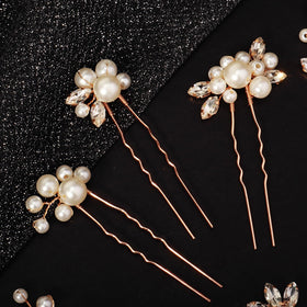 KALOLIA hair pins woven into braid showing placement options and secure fit benefit versatile styling