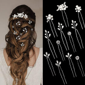 KALOLIA hair pins laid out showing set and finish, useful for styling variety