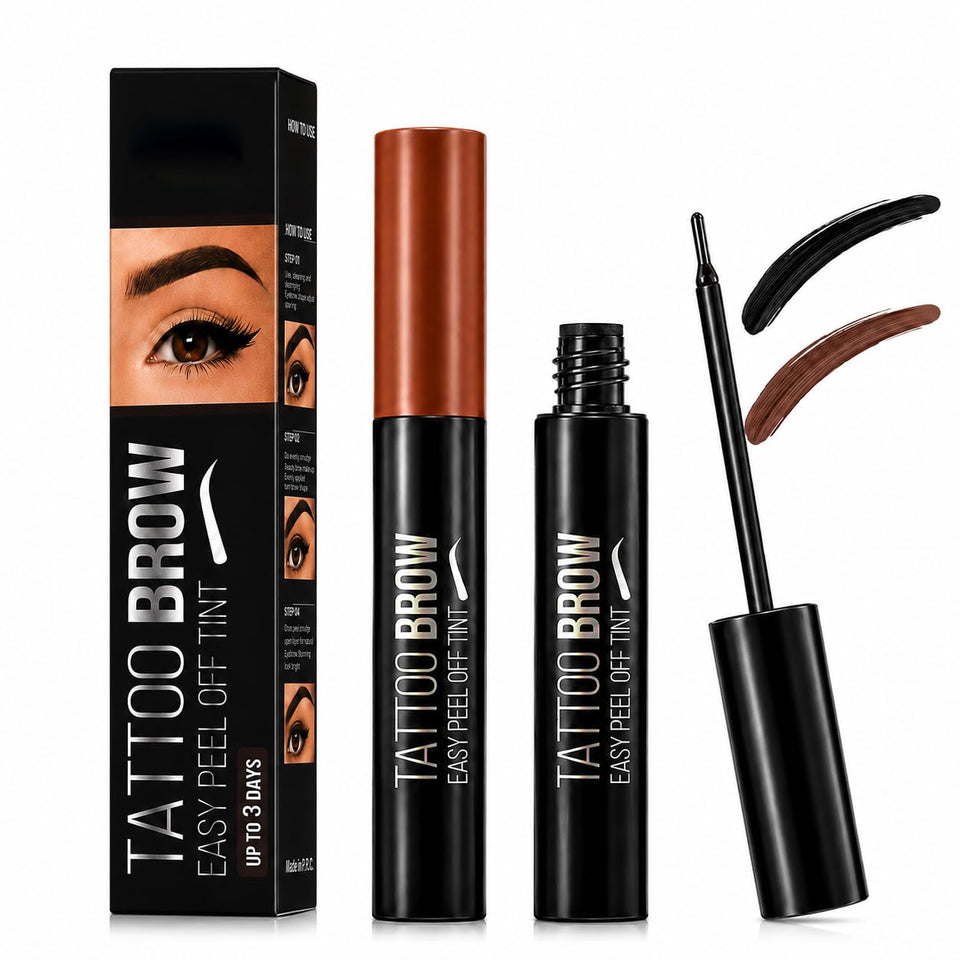 Kalosile front packaging showing two brow gel tubes and benefits