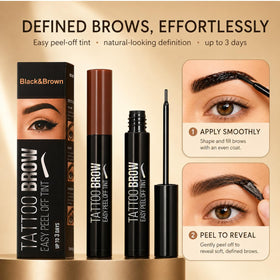 Kalosile lifestyle woman applying brow gel for quick, lasting shape