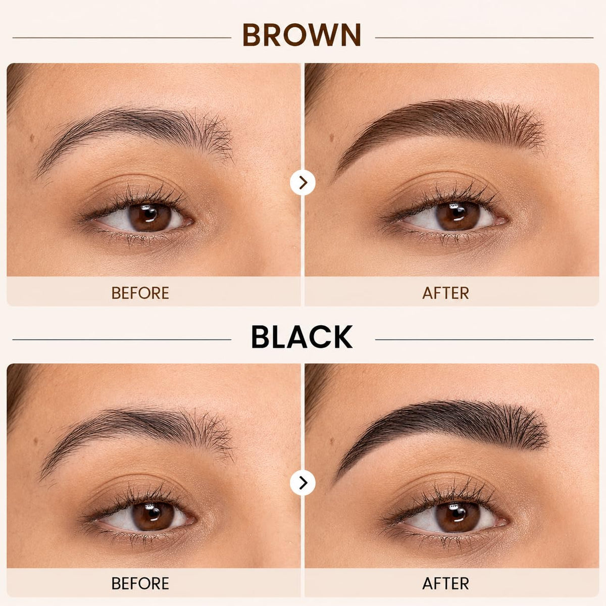 Kalosile peel-off process demo revealing natural-looking brow tint