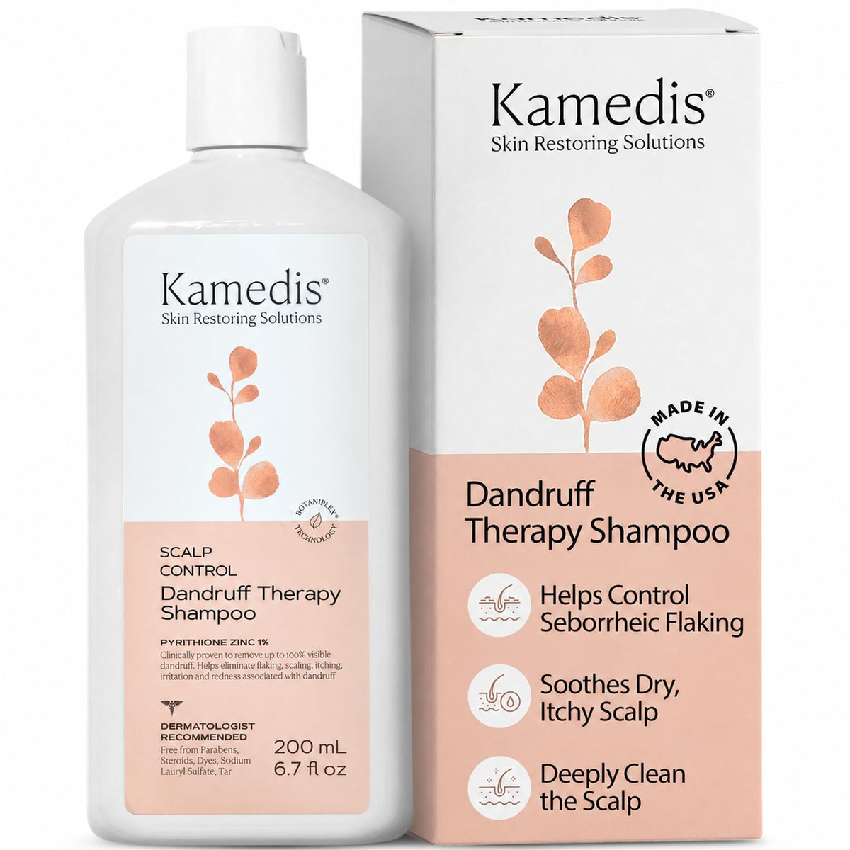 KAMEDIS front bottle view showing clean label and benefit