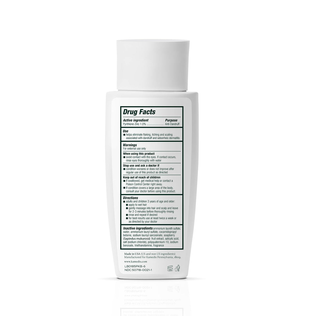 KAMEDIS bottle beside soap nut extract plant indicating natural support