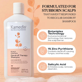 KAMEDIS pump and cap detail showing easy dispensing and gentle formula