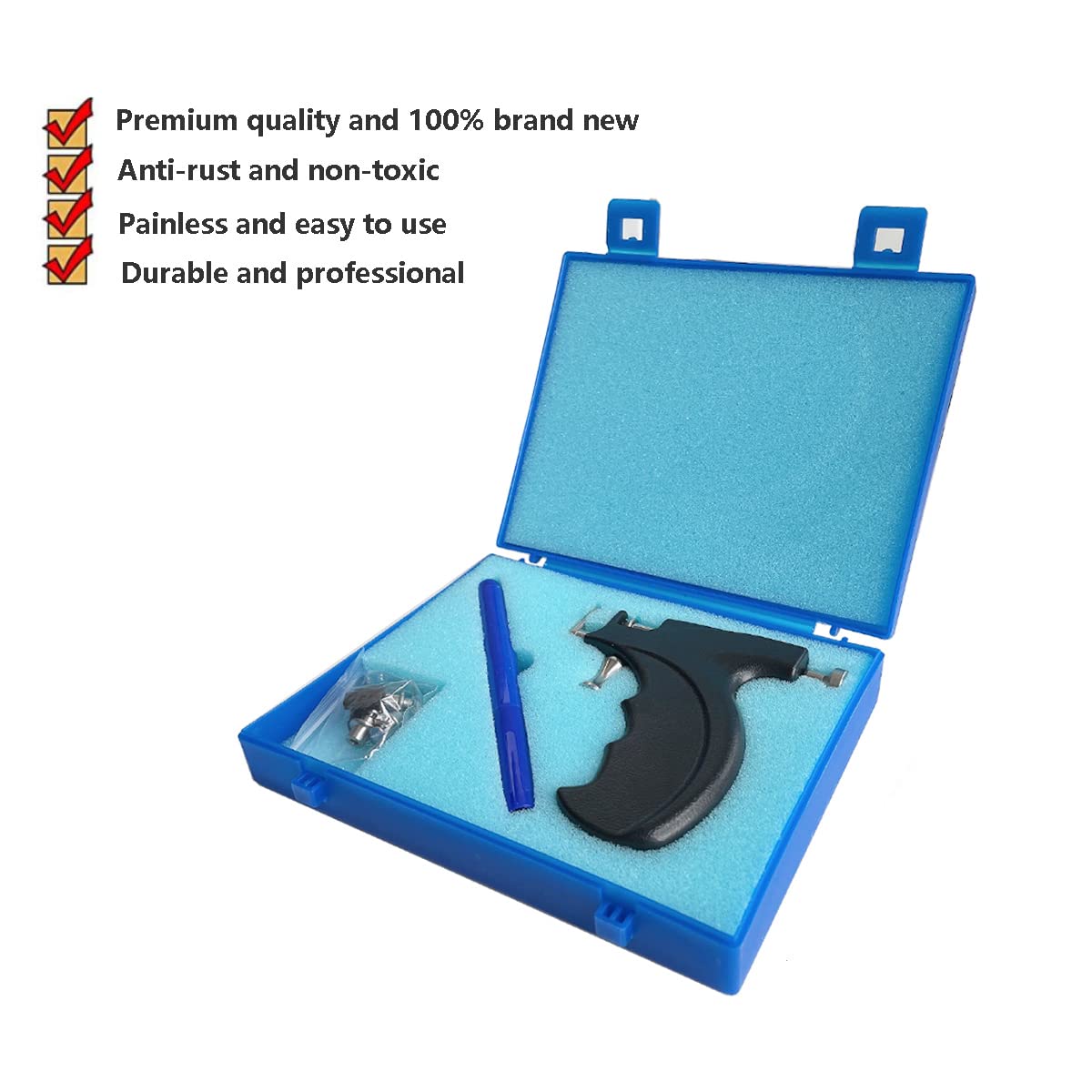 kamija gun and studs staged in salon setting showing professional-ready presentation