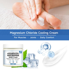 Kaminii cream on foot near sock showing portability and quick-dry benefit