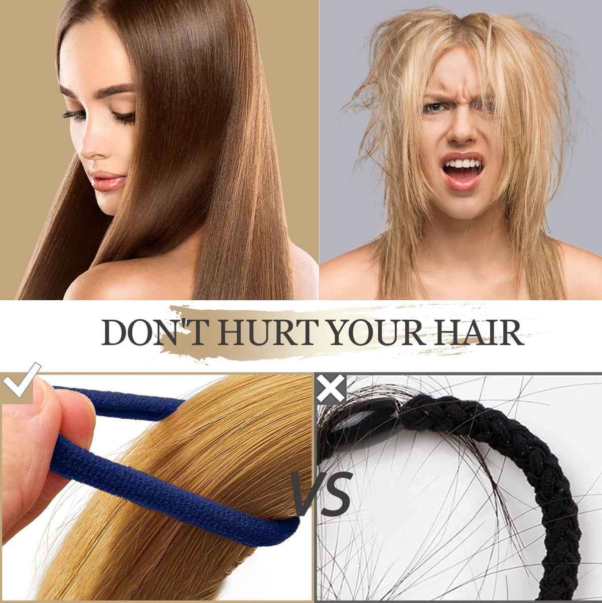 KANPRINCESS used in high ponytail showing strong hold for thick hair