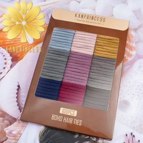 KANPRINCESS hair ties packed in travel case illustrating portability benefit