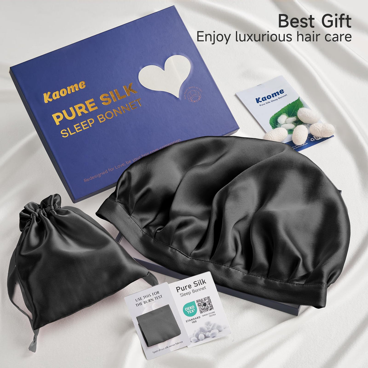 Kaome inner lining smooth surface protecting hair and retaining moisture
