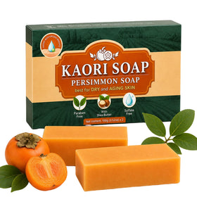 Kaori Soap front packaging showing bar and resealable box for travel convenience
