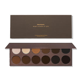 Kara Beauty front open palette showing all 16 shades and layout benefits