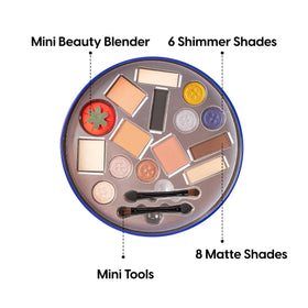 Kara Beauty included mini brushes and push-pin blender for precise blending