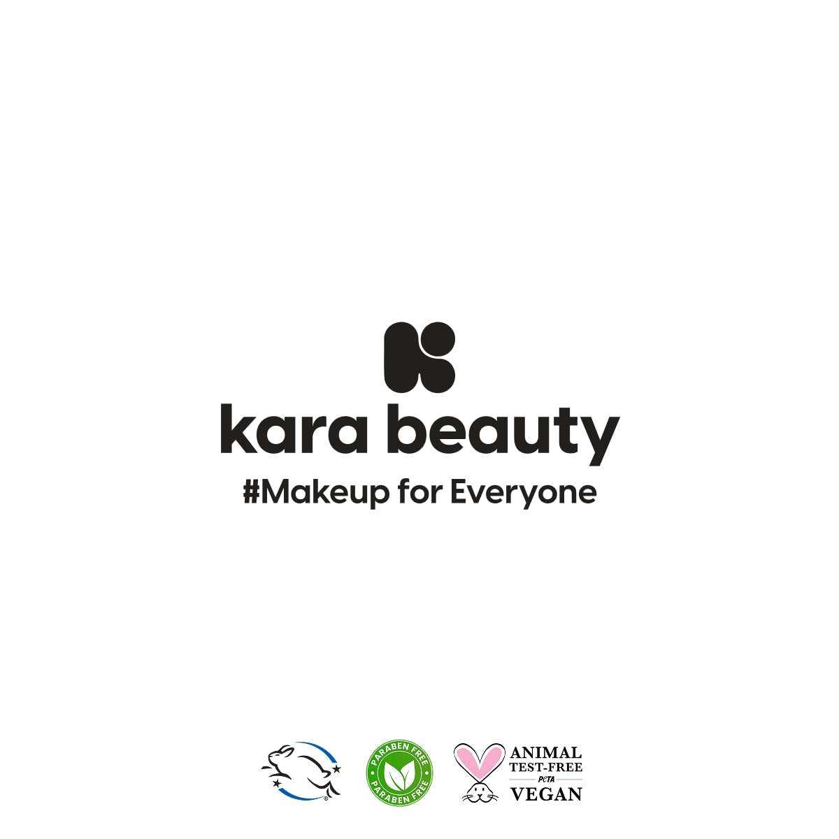 Kara Beauty tin held in hand to show compact size and travel convenience