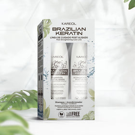Kareol conditioner application on hair illustrating frizz-control smoothing benefit
