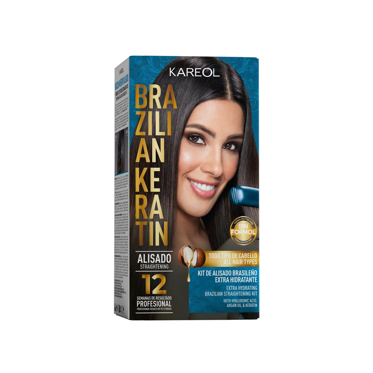 Kareol front packaging showing kit components and benefits