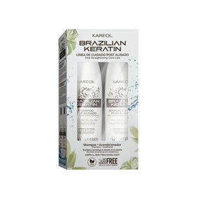Kareol kit front packaging showing complete post-straightening system benefit
