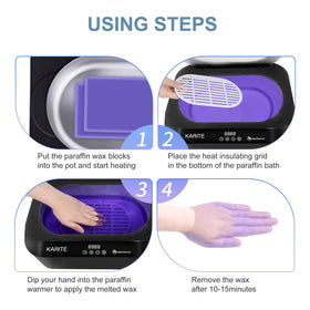 Karite control panel and display showing precision temperature control and easy operation