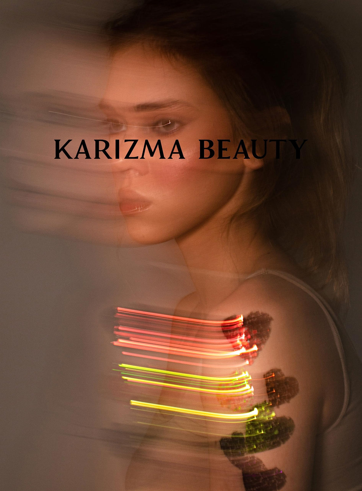 KARIZMA glitter applied to cheekbone for festival-ready glow and high reflectivity
